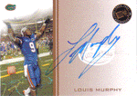 Autographed Football Cards Louis Murphy Autographed Rookie Football Card