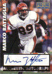 Autographed Football Cards Marco Battaglia Autographed Football Card