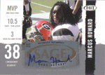 Autographed Football Cards Marcus Howard Autographed Rookie Football Card