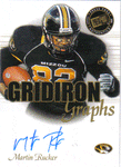 Autographed Football Cards Martin Rucker Autographed Rookie Football Card
