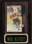 Autographed Football Cards Mike Alstott Autographed Football Card With Plaque