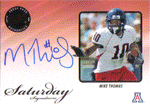 Autographed Football Cards Mike Thomas Autographed Rookie Football Card