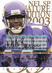Autographed Football Cards Nate Burleson Autographed Football Card