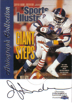 Autographed Football Cards Ottis Anderson Autographed Football Card