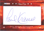 Autographed Football Cards Paul Krause Autographed Football Card