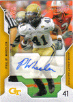 Autographed Football Cards Philip Wheeler Autographed Rookie Football Card