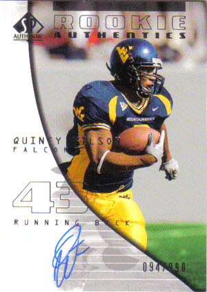 Autographed Football Cards Quincy Wilson Autographed Football Card