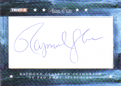 Autographed Football Cards Raymond Clayborn Autographed Football Card
