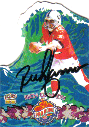 Autographed Football Cards Rich Gannon Autographed Football Card