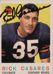 Autographed Football Cards Rick Casares Autographed 1959 Topps Card