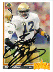 Autographed Football Cards Ricky Watters autographed rookie football card