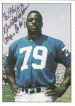 Autographed Football Cards Roosevelt Brown Autographed Football Card