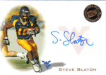 Autographed Football Cards Steve Slaton Autographed Rookie Football Card