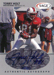 Autographed Football Cards Torry Holt Autographed Football Card