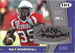 Autographed Football Cards Walt Mendenhall Autographed Rookie Football Card