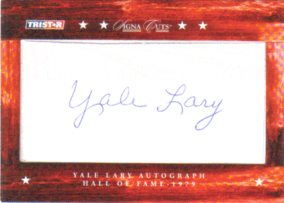 Autographed Football Cards Yale Lary Autographed Football Card