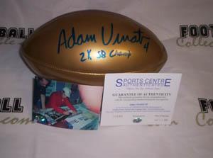 Autographed Footballs Adam Vinatieri Autographed Full Size Football