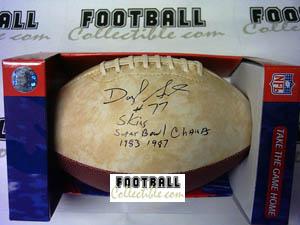 Autographed Footballs Darryl Grant Autographed Full Size Football