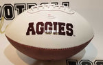Autographed Footballs Johnny Manziel Autographed Texas A&M Aggies Logo Football