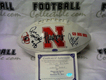 Autographed Footballs Pat Fischer & Ron McDole Autographed Football