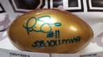 Autographed Footballs Phil Simms Autographed Full Size Gold Panel Football