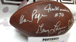 Autographed Footballs Purple People Eaters Autographed Duke Football