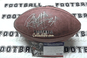 Autographed Footballs Roy Williams Autographed NFL Football with PSA/DNA