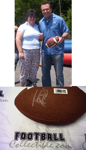 Autographed Footballs Tom Arnold Autographed Full Size Football