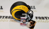 Autographed Full Size Helmets Aaron Donald Autographed Los Angeles Rams Eclipse Helmet