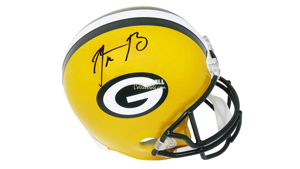 Aaron Rodgers Autographed Green Bay Packers Helmet –