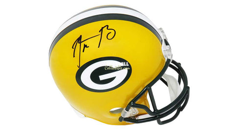 Autographed Full Size Helmets Aaron Rodgers Autographed Green Bay Packers Helmet