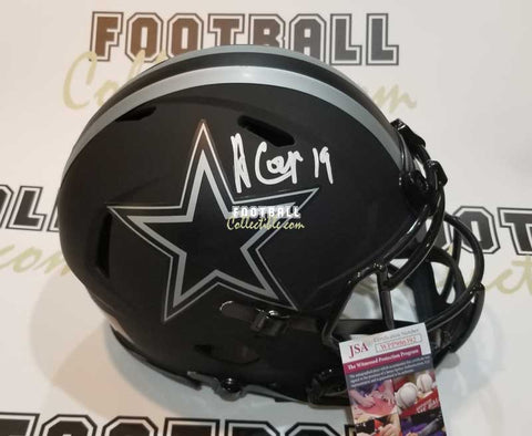 Autographed Full Size Helmets Amari Cooper Autographed Authentic Eclipse Dallas Cowboys Helmet