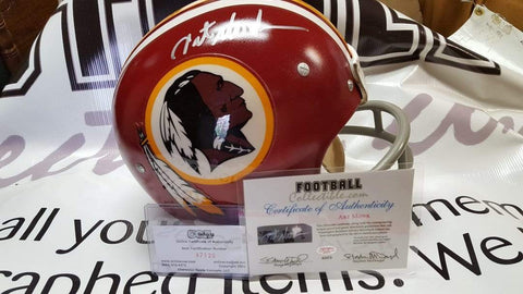 art monk signed football helmet Art Monk Autographed Full Size Washington Redskins Throwback 2-Bar Hel – FootballCollectible.com