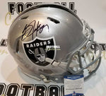 Autographed Full Size Helmets Bo Jackson Autographed Authentic Las Vegas Raiders Helmet