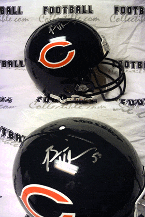 Autographed Full Size Helmets Brian Urlacher Autographed FS Proline Helmet
