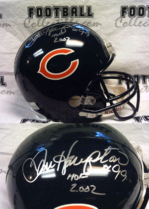 chicago bears football helmet for sale Dan Hampton Autographed Full Size Bears Helmet – FootballCollectible.com