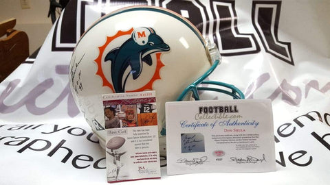 Autographed Full Size Helmets Don Shula Autographed Miami Dolphins Proline Helmet