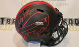Autographed Full Size Helmets Doug Flutie Autographed Buffalo Bills Eclipse Helmet
