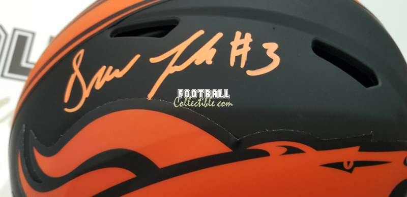 Drew lock top autographed helmet