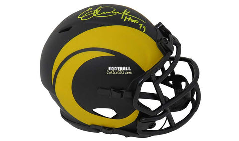 Autographed Full Size Helmets Eric Dickerson Autographed Eclipse Rams Helmet