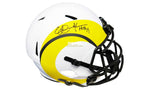 Autographed Full Size Helmets Eric Dickerson Autographed Lunar Eclipse Rams Helmet