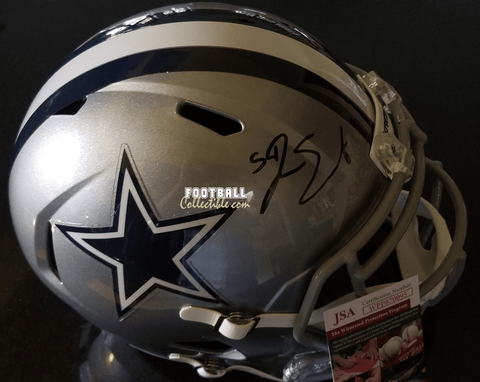 Autographed Full Size Helmets Jaylon Smith Autographed Dallas Cowboys Helmet