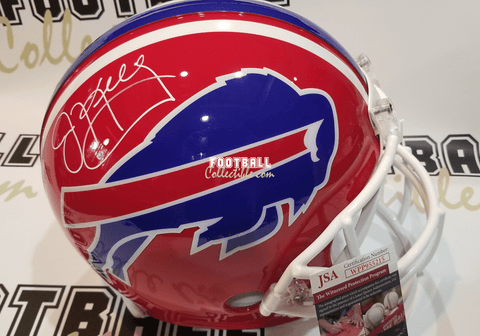 Autographed Full Size Helmets Jim Kelly Autographed Authentic Buffalo Bills Helmet