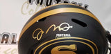 Autographed Full Size Helmets Joe Montana Autographed San Francisco 49ers Eclipse Alternate Speed Helmet