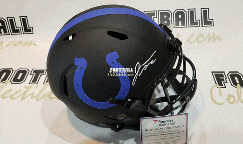 Autographed Full Size Helmets Jonathan Taylor Autographed Indianapolis Colts Eclipse Helmet
