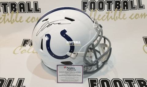 Autographed Full Size Helmets Jonathan Taylor Autographed Indianapolis Colts Replica Speed Helmet