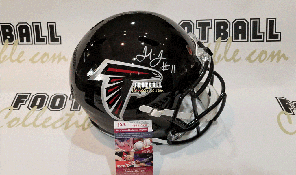 atlanta falcons motorcycle helmet Julio Jones Autographed Full Size Atlanta Falcons Helmet – FootballCollectible.com