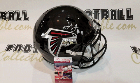 Autographed Full Size Helmets Julio Jones Autographed Full Size Atlanta Falcons Helmet