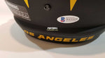 Autographed Full Size Helmets Justin Herbert Autographed Eclipse Los Angeles Chargers Helmet