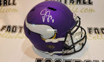 Autographed Full Size Helmets Justin Jefferson Autographed Minnesota Vikings Helmet